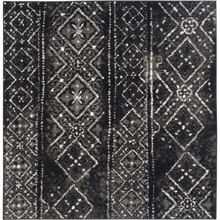 Safavieh 8 x 8 ft. Adirondack Power Loomed Square Area Rug Black & Silver ADR111C-8SQ
